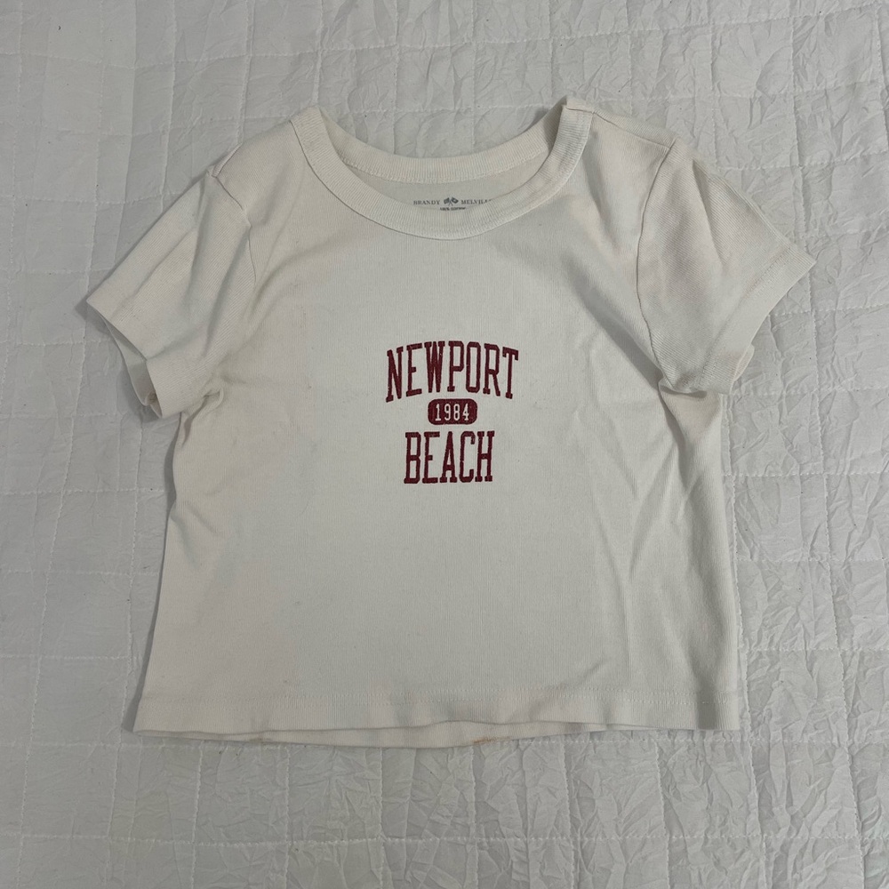 Brandy Melville Newport Beach Baby Tee
